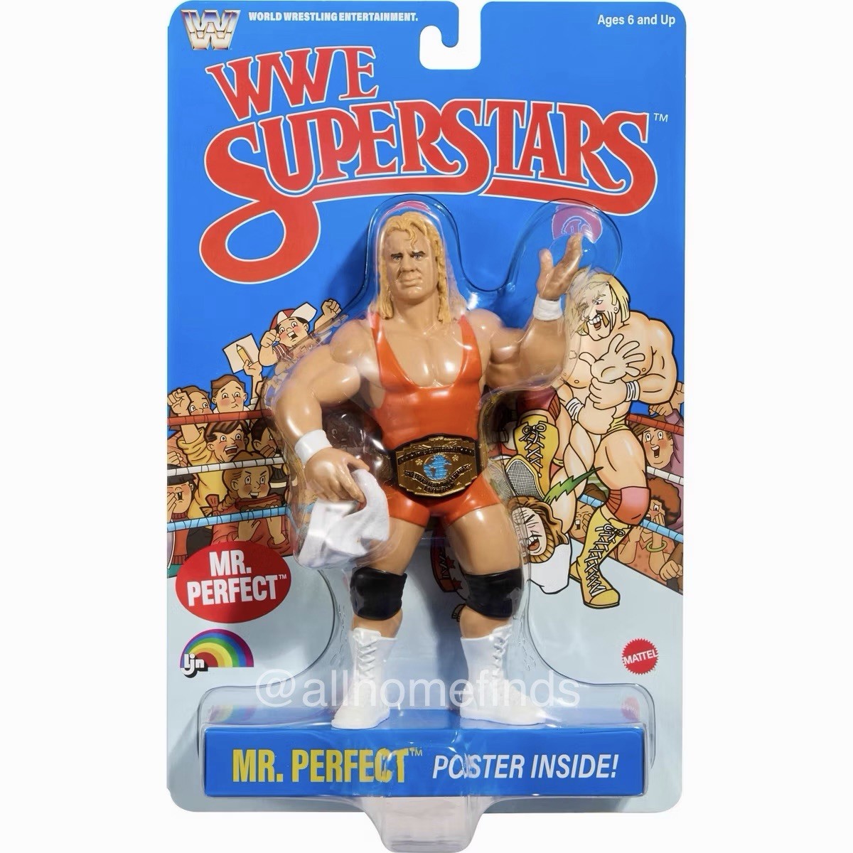 LJN Mattel WWE Superstars Mr. Perfect Action Figure w/ Towel & Poster Included LJN Mattel WWE Superstars Mr. Perfect Action Figure w/ Towel & Poster Included