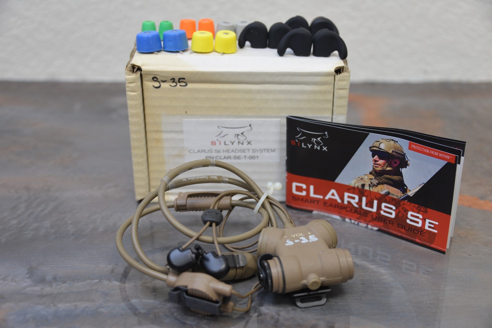 Silynx Clarus SE Kit PN:CLAR-SE-T-001 Headset w/ Earbuds & Retainers