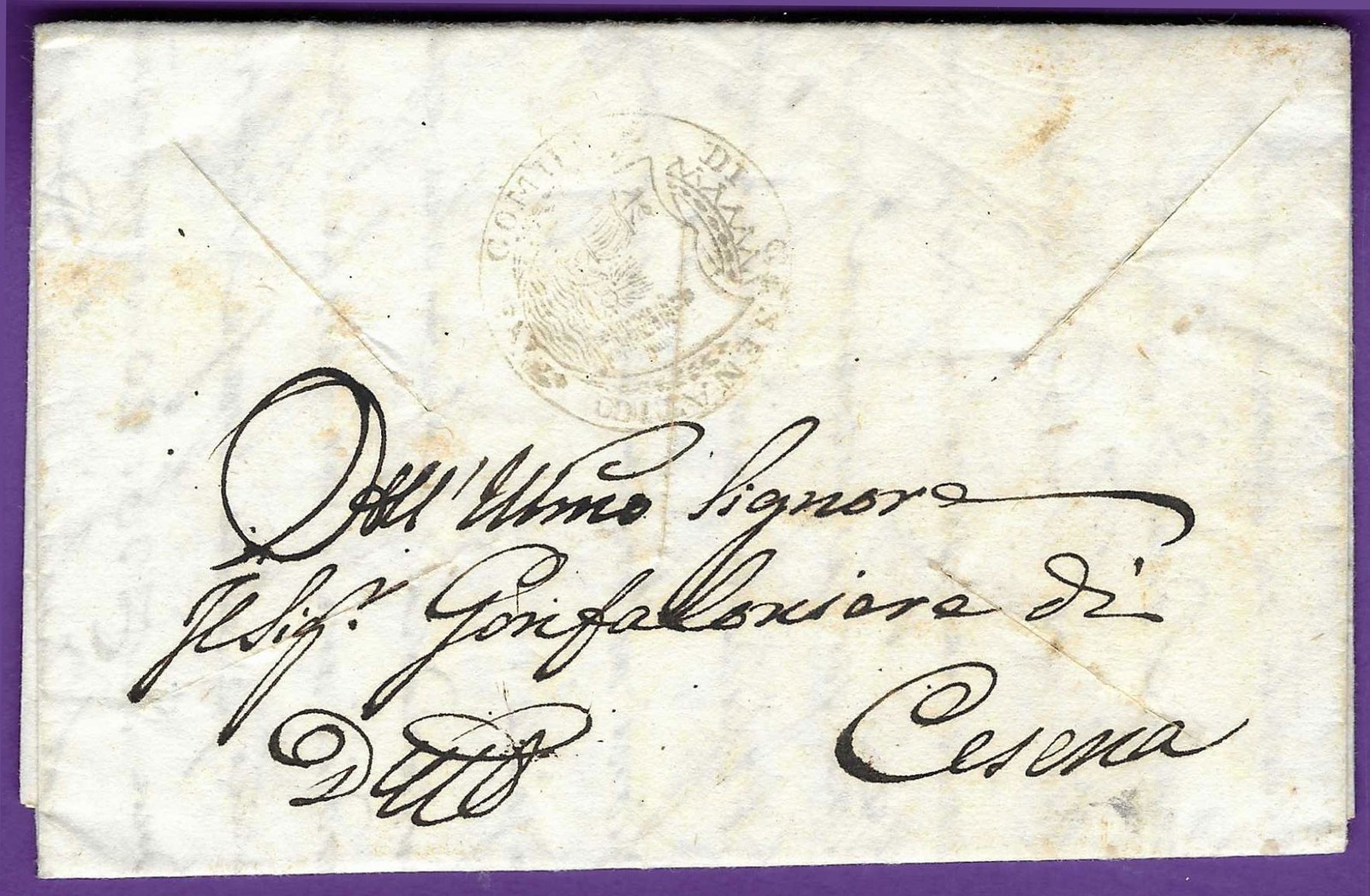 1836 FLS, Cholera Fumigated, 