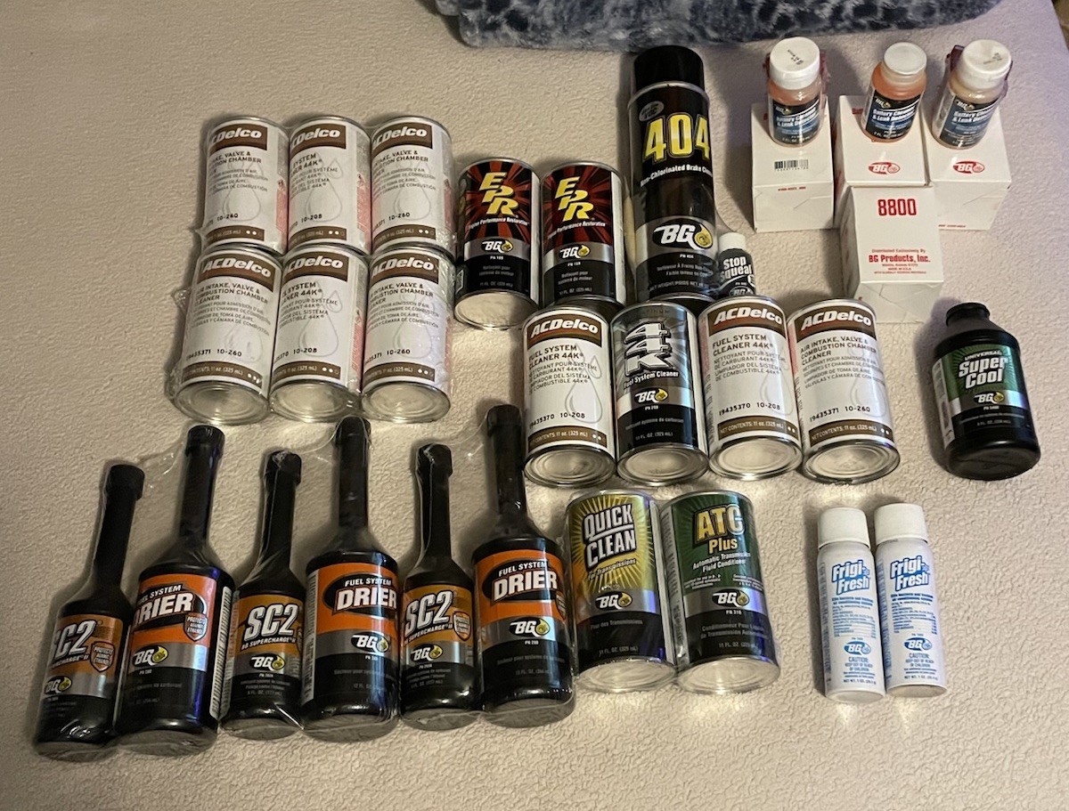 23 BG Fluids Car Kit-44K-EPR-Fuel System Cleaner- Battery Kit- Frigi Fresh-ATC 23 BG Fluids Car Kit-44K-EPR-Fuel System Cleaner- Battery Kit- Frigi Fresh-ATC