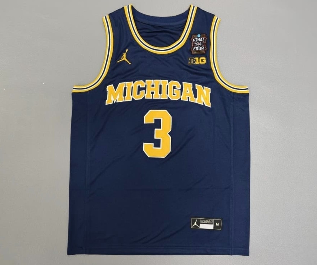 Men\'s Michigan Wolverines Cadeau #3 Final Four & National Champions Stitched