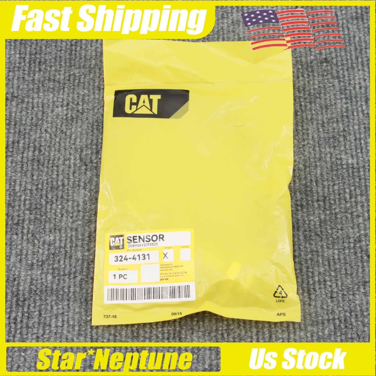 324-4131 For CAT E312/313/315/320 BC/323/325 D2 Excavator Engine Speed Sensor