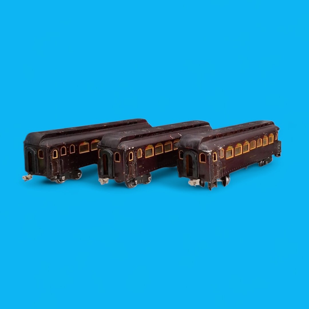 Ives Standard Gauge National Limited Coach Cars Set of 3 Mount Vernon Manon Ives Standard Gauge National Limited Coach Cars Set of 3 Mount Vernon Manon