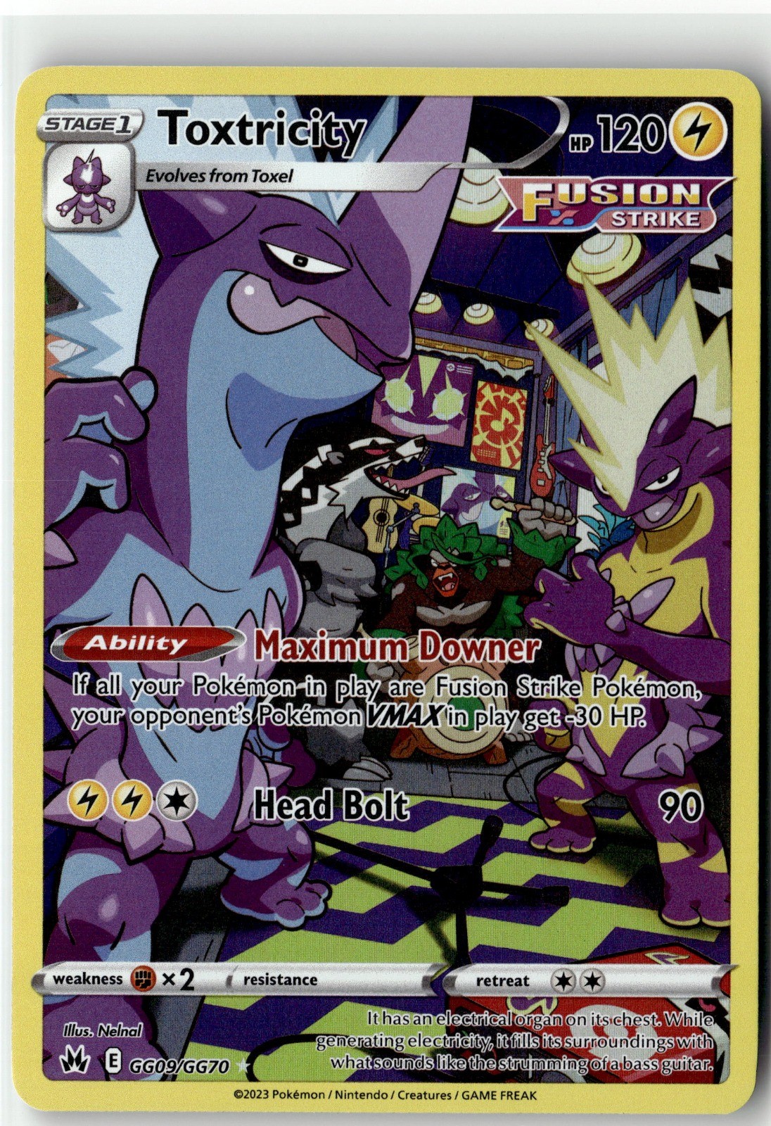 Toxtricity Ultra Rare SWSH: Crown Zenith: Galarian Gallery GG09/GG70 Holo NM Toxtricity Ultra Rare SWSH: Crown Zenith: Galarian Gallery GG09/GG70 Holo NM