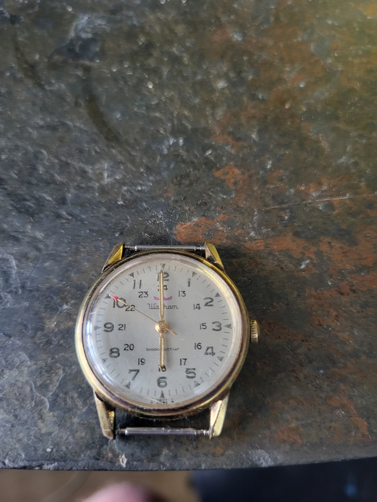 vintage swiss waltham military manual wind watch runs needs service vintage swiss waltham military manual wind watch runs needs service