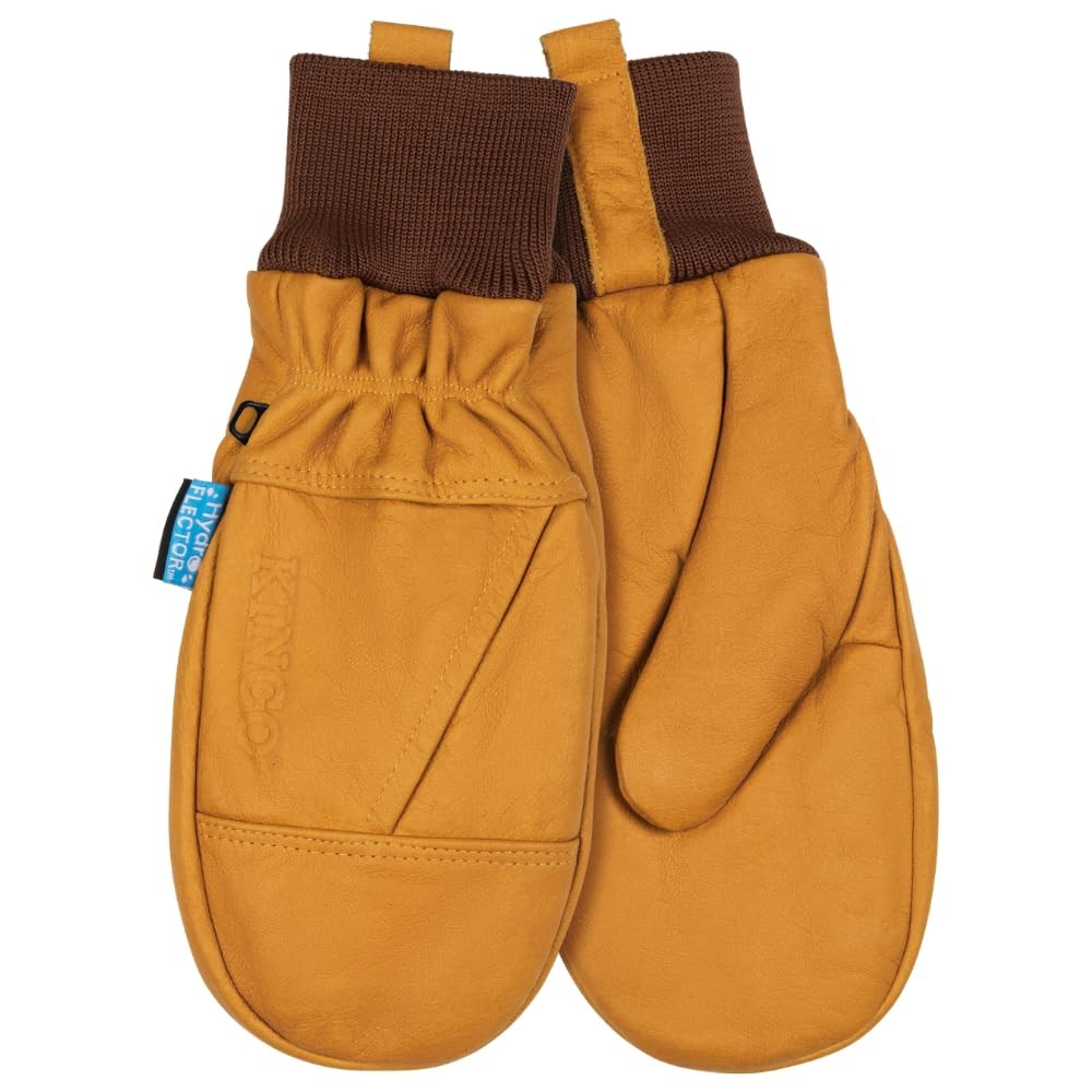 Kinco 1381KWHT-M HydroFlector Lined Water-Resistant Buffalo Mitt Heat Pack Kinco 1381KWHT-M HydroFlector Lined Water-Resistant Buffalo Mitt Heat Pack