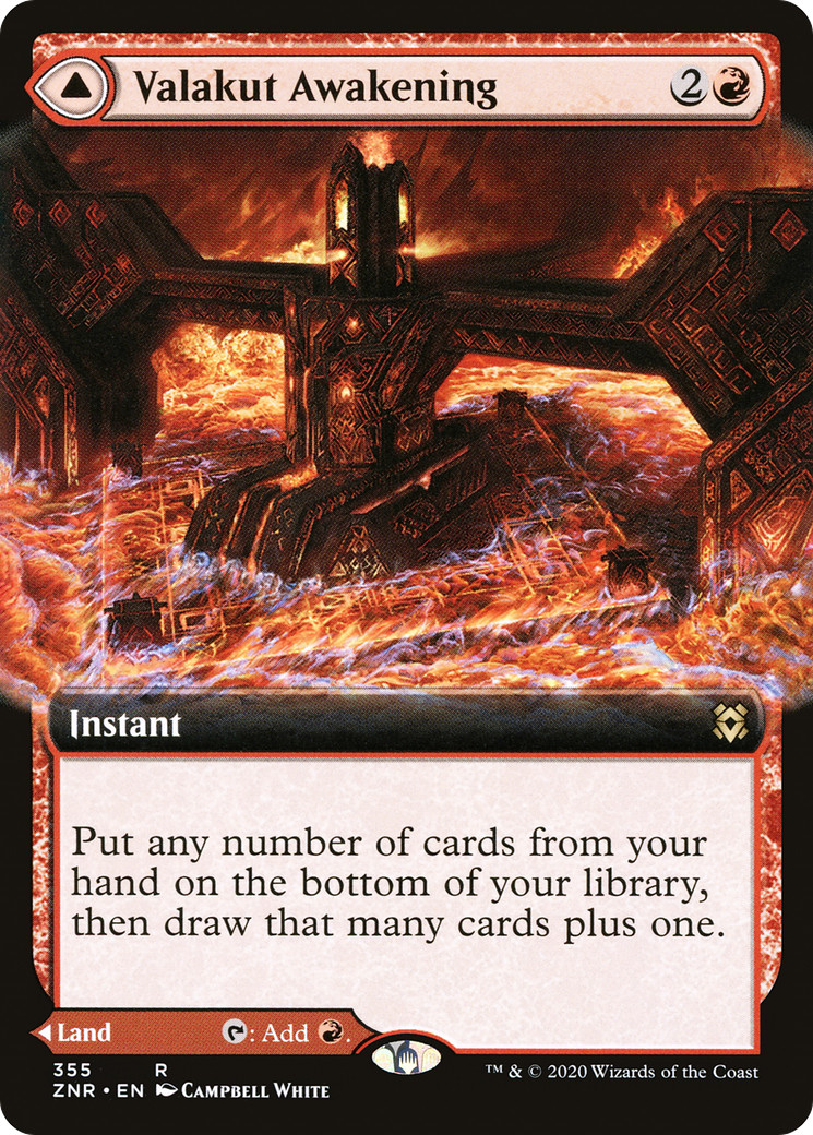 x1 Valakut Awakening // Valakut Stoneforge ZNR MTG 355 RARE M/NM 1x