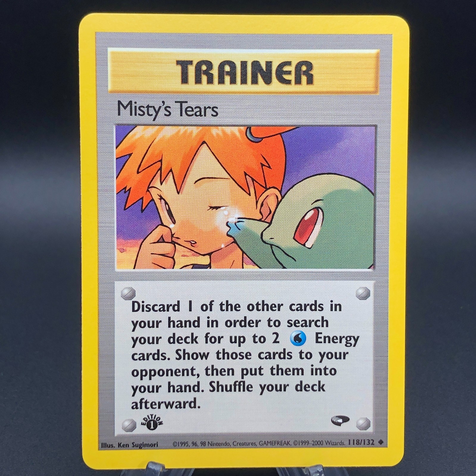 Pokemon Misty's Tears 118/132 - 1st Edition Gym Challenge Trainer NM 2000 WotC Pokemon Misty's Tears 118/132 - 1st Edition Gym Challenge Trainer NM 2000 WotC