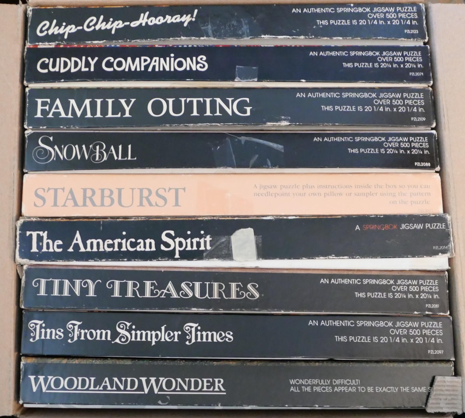 LOT OF 9 SPRINGBOK 500 pc puzzles WONDERFUL VARIETY - VINTAGE - COMPLETE