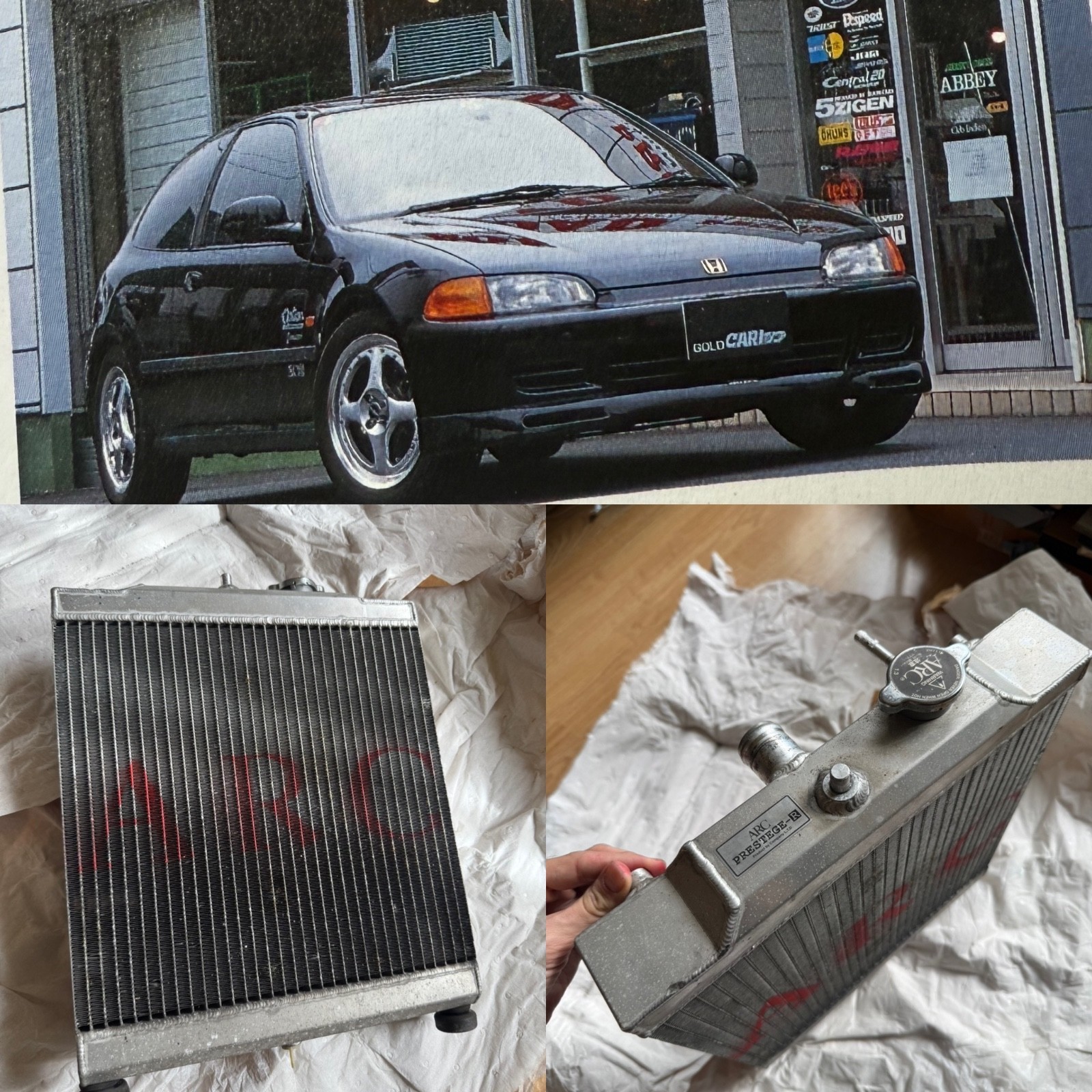 ARC PRESTIGE R RADIATOR FOR CIVIC TYPE R EK9 EK4 SIR EG6 RARE SPOON MUGEN JDM ARC PRESTIGE R RADIATOR FOR CIVIC TYPE R EK9 EK4 SIR EG6 RARE SPOON MUGEN JDM