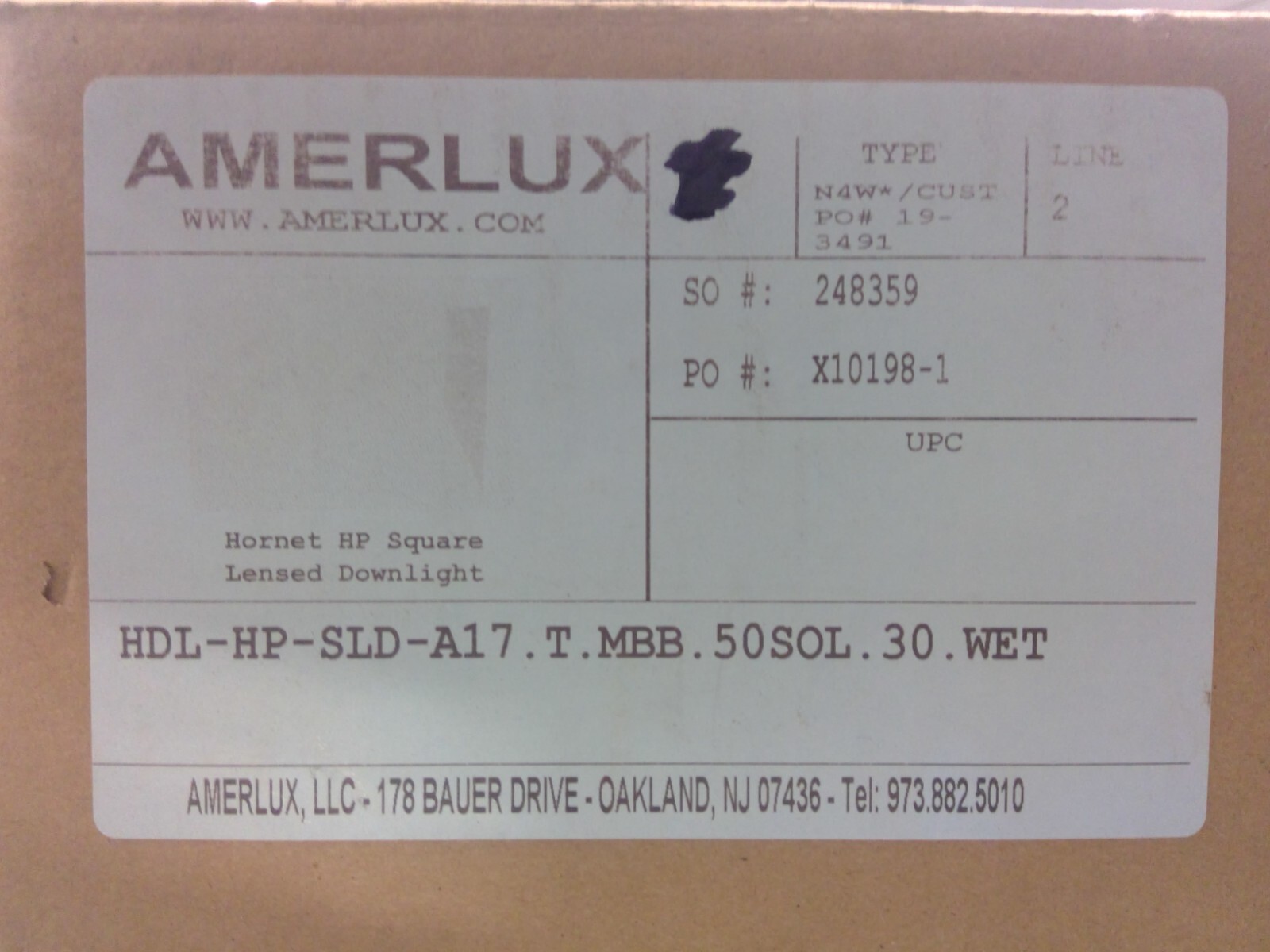 Amerlux HDL-HP-SLD-A17.T.MBB.50SOL.30.WET LED Square Downlight **Free Shipping** Amerlux HDL-HP-SLD-A17.T.MBB.50SOL.30.WET LED Square Downlight **Free Shipping**