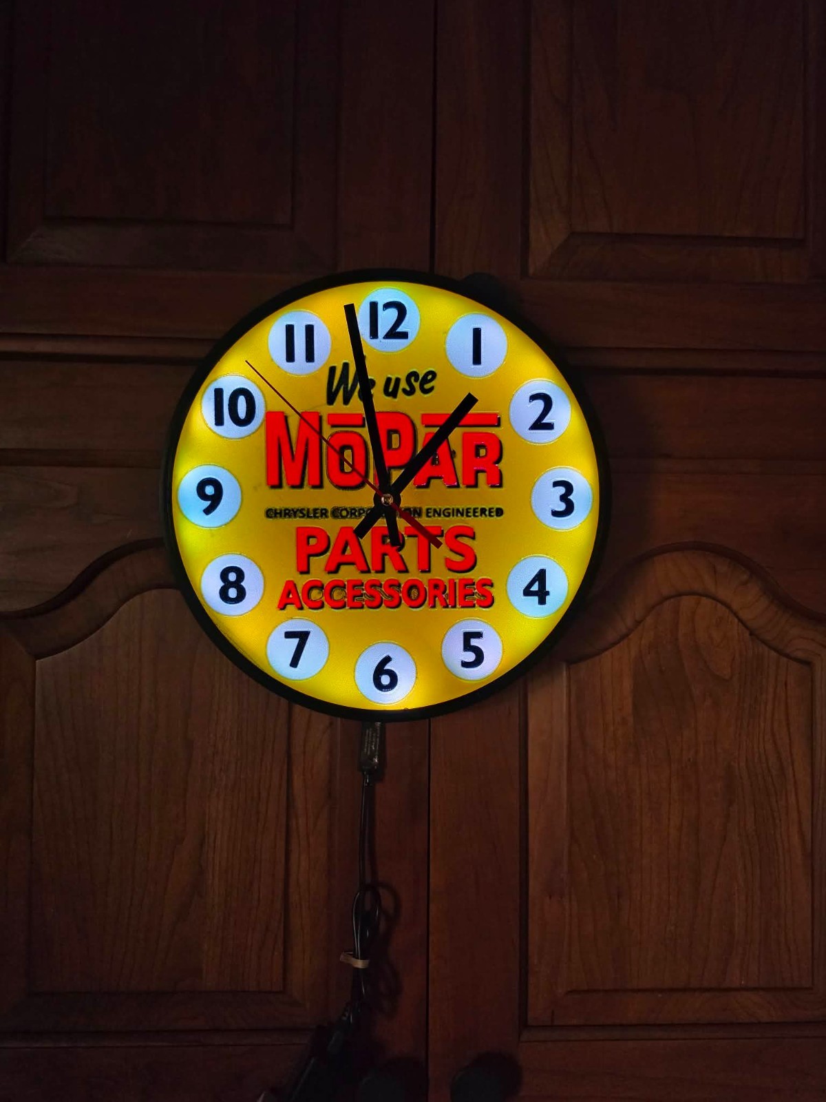 Antique 1953 Style Lighted MoPar Clock Replica 3D PRINTED Antique 1953 Style Lighted MoPar Clock Replica 3D PRINTED