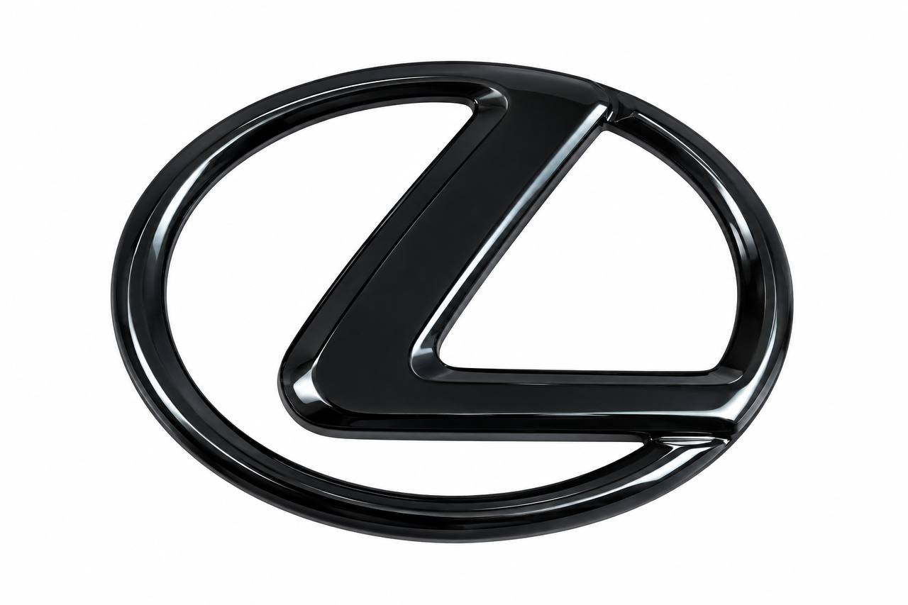 65mm Black Lexus Steering Wheel Emblem Badge Replacement