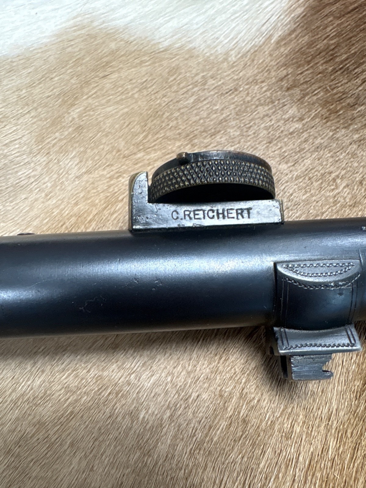WW 1 ERA AUSTRIAN C REICHERT 3x SCOPE w SNIPER RETICLE & PERIOD CLAW MOUNTS 9645 WW 1 ERA AUSTRIAN C REICHERT 3x SCOPE w SNIPER RETICLE & PERIOD CLAW MOUNTS 9645