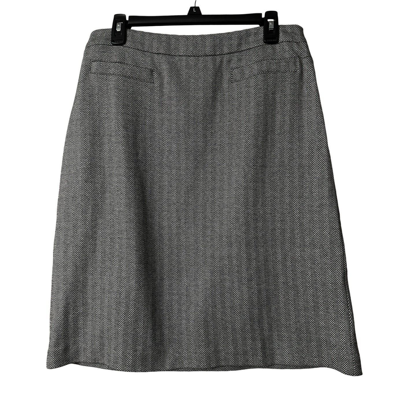 NWT Talbots Size 10 Womens Black White Casual Stretch Skirt NWT Talbots Size 10 Womens Black White Casual Stretch Skirt