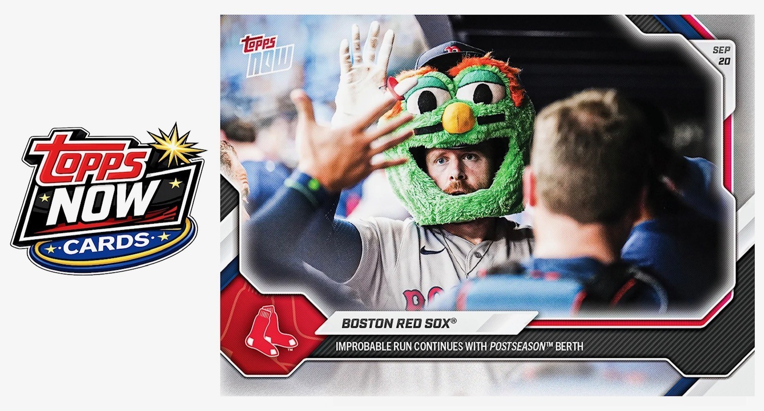 2026 Topps Now MLB #696 Boston Red Sox Clinch Postseason Berth  - PRESALE