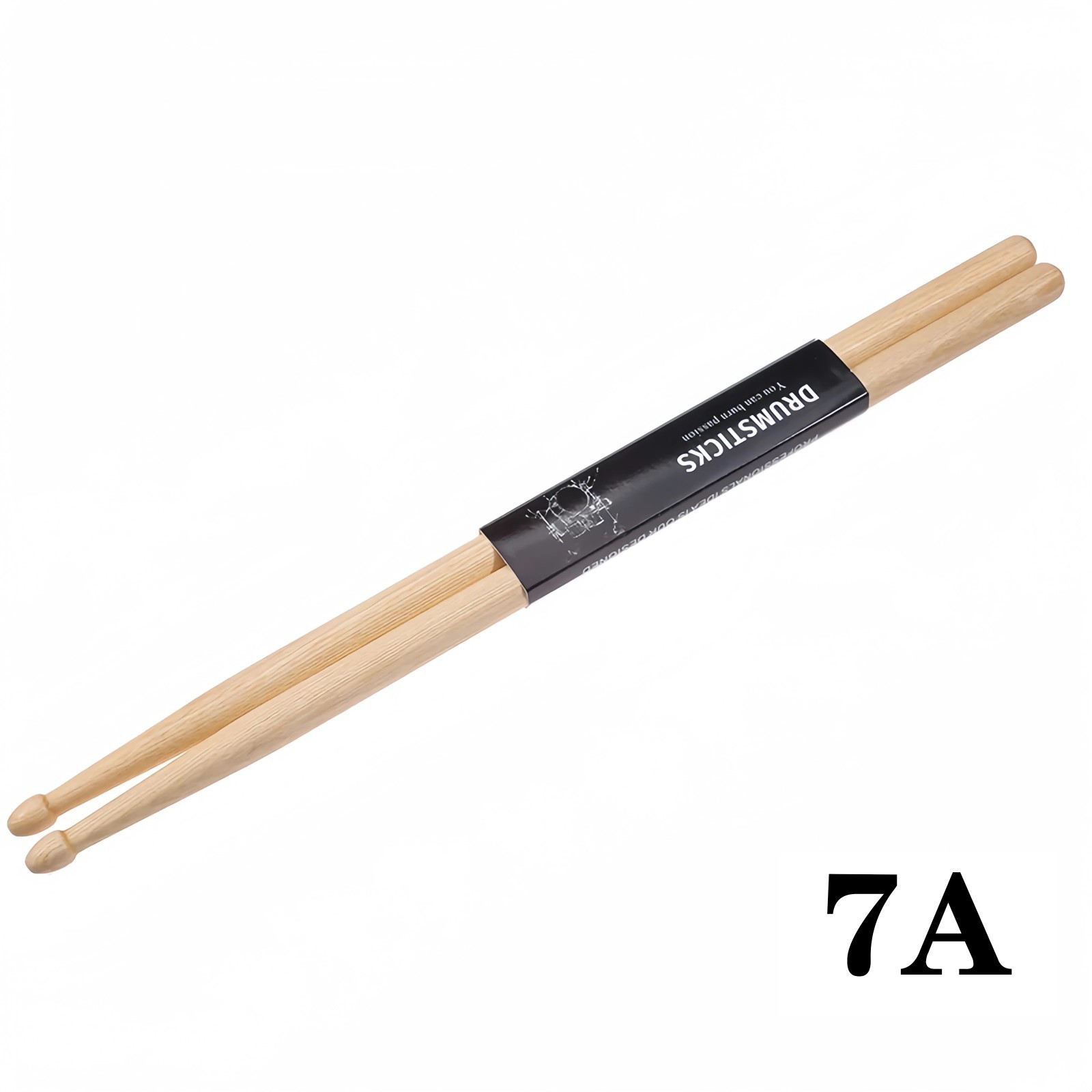 5A/7A Maple Drum Sticks 1 Pair Hard Maple Wood Drumsticks for Practice