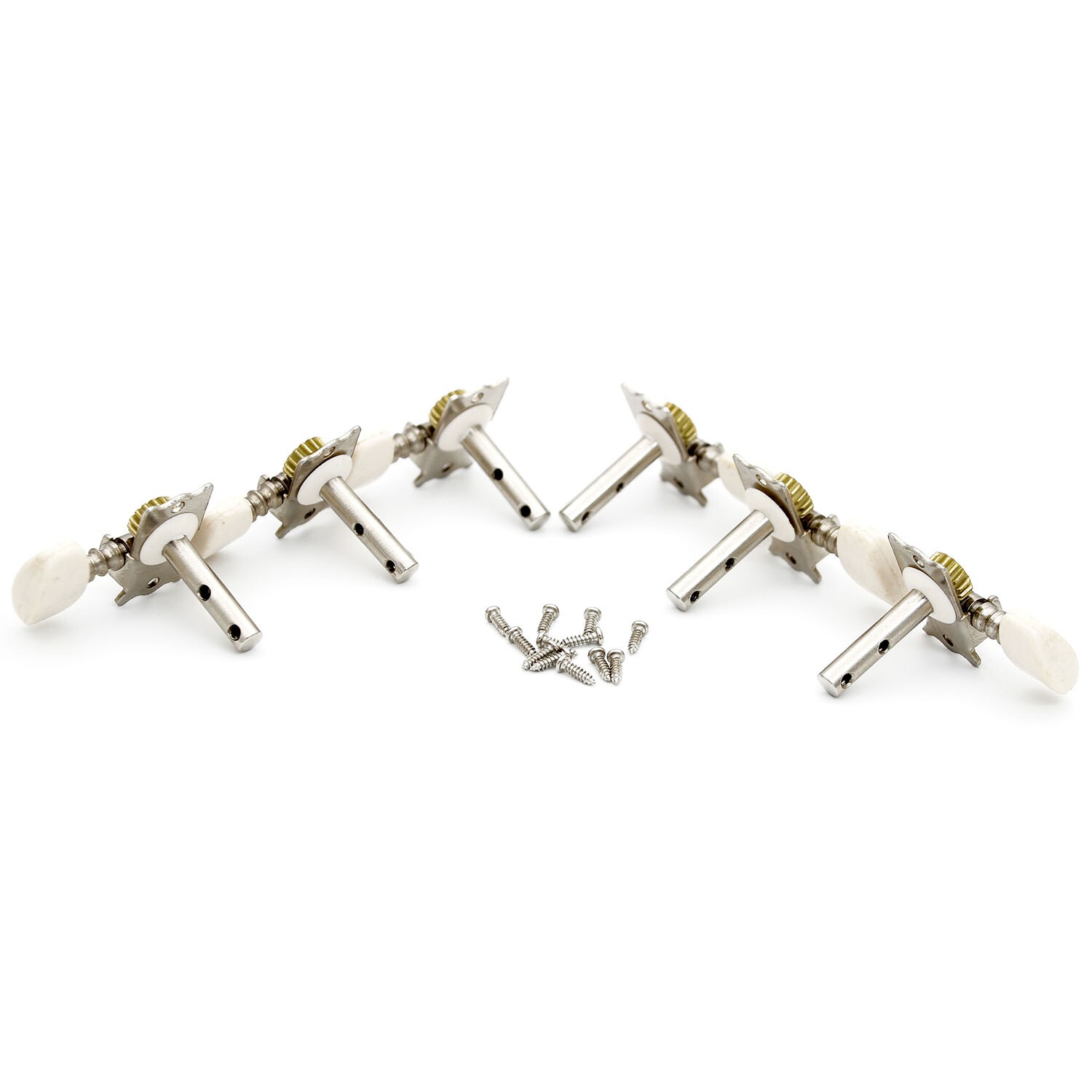 6pcs Vintage Classical Guitar Tuning Pegs Machine Heads 1:15 Geared Open Tuners