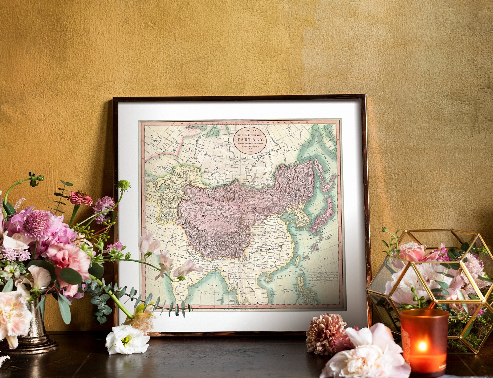 1806 Map Tartary Central Asia Mongolia Tartaria Tartarie Wall Art Poster Print