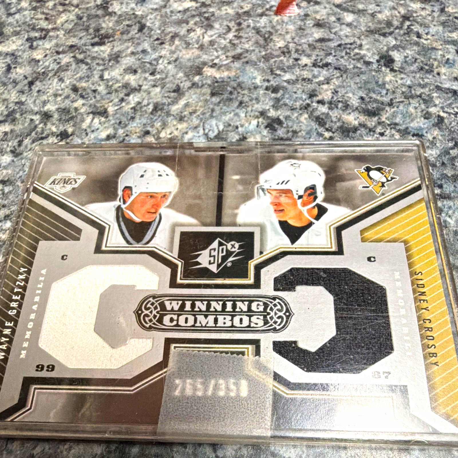 Upper Deck 2005-06 SPx Winning Combos Gretzky Crosby Jersey RC #WC-GC /350 Upper Deck 2005-06 SPx Winning Combos Gretzky Crosby Jersey RC #WC-GC /350