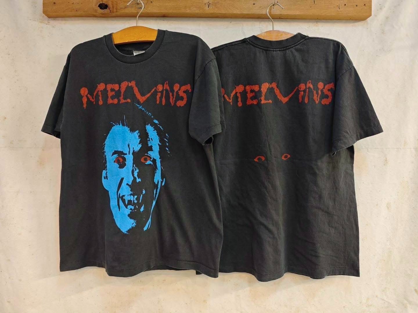 Vintage 90s Melvins Christopher Lee Dracula XL Single Stitch T-Shirt REPRINT