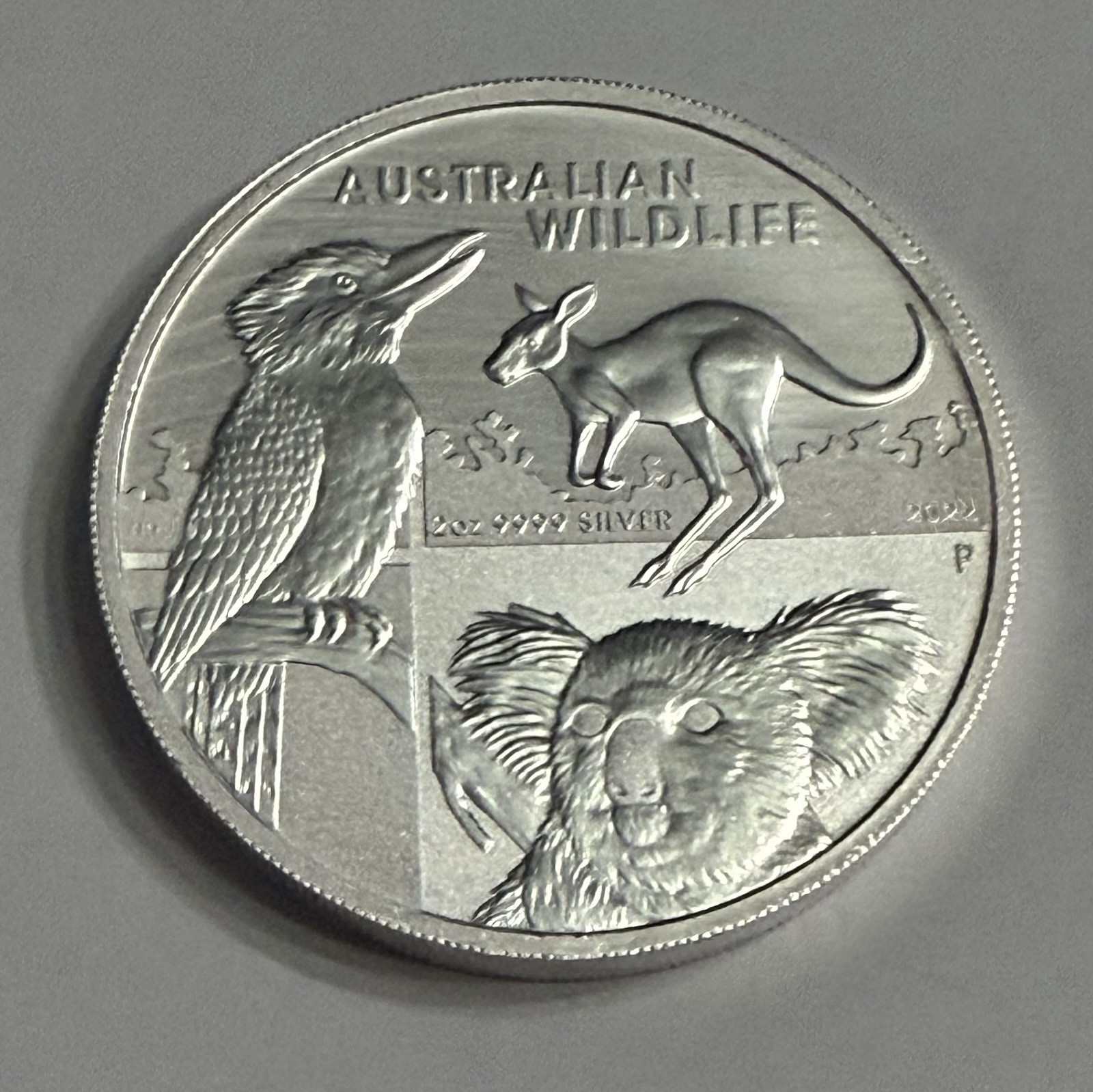 2022 Australia 2 oz .9999 Silver $2 Australian Wildlife BU
