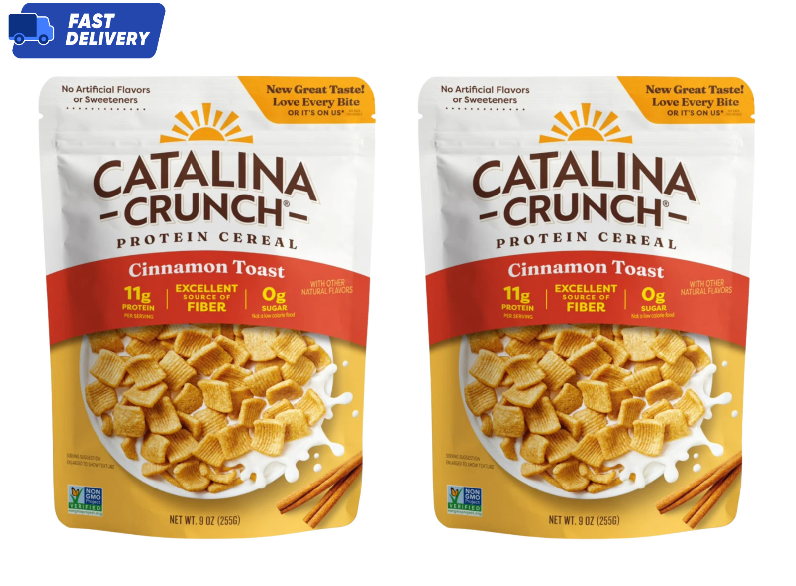 Catalina Crunch Protein Cereal, Cinnamon Toast 9 oz. ( 2 Pack ) Catalina Crunch Protein Cereal, Cinnamon Toast 9 oz. ( 2 Pack )