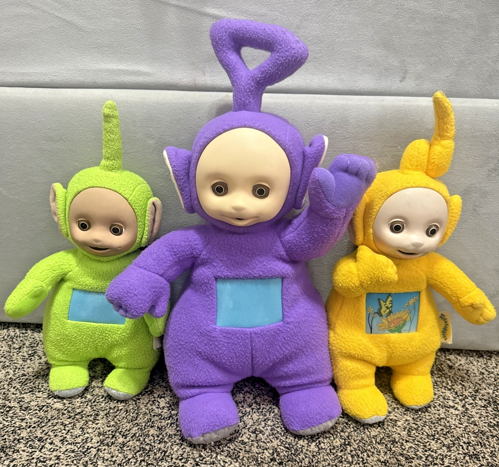 Vintage 1998 Playskool Teletubbies Talking Plush Lot of 3 WORKING Tinky Dipsy La