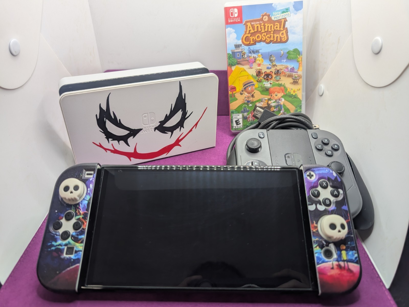 Nintendo Switch OLED Huge Console Bundle Includes: Animal Crossing, Extra Joycon