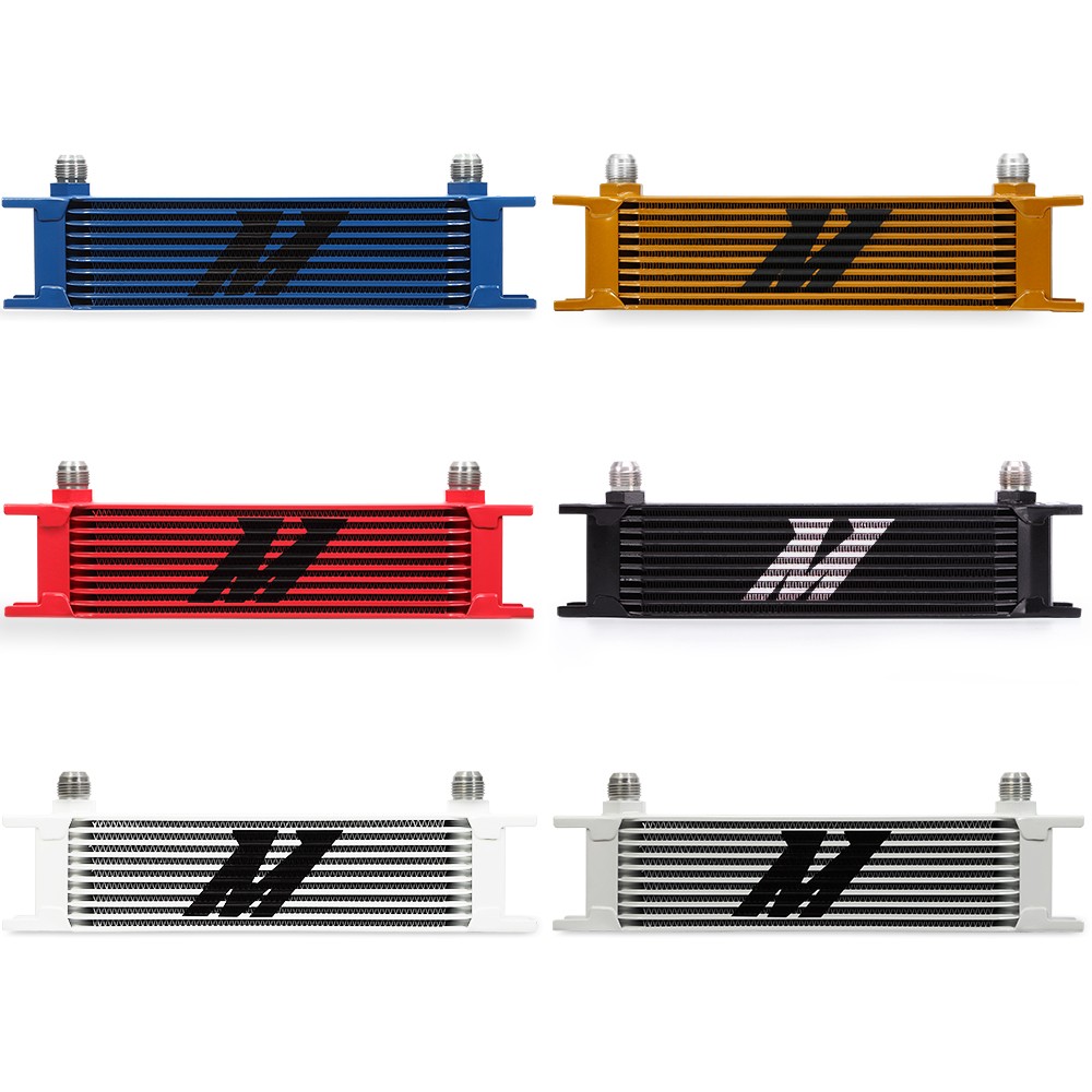 Mishimoto MMOC-10RD Universal 10 Row Oil Cooler, Red Mishimoto MMOC-10RD Universal 10 Row Oil Cooler, Red