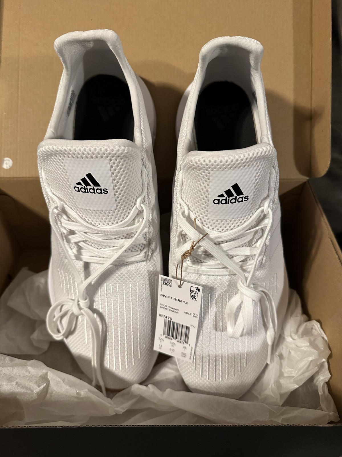 Adidas Swift Run 1.0 White - Men Size 13 - Brand New