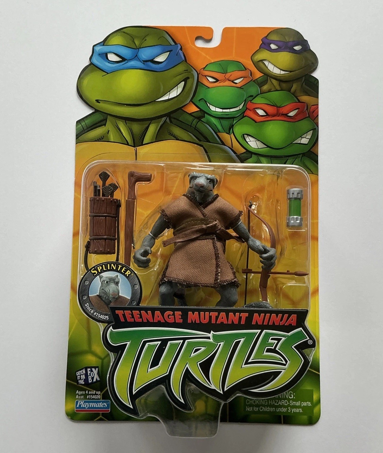 Playmates 2002 Teenage Mutant Ninja Turtles SPLINTER Action Figure TMNT New MOC Playmates 2002 Teenage Mutant Ninja Turtles SPLINTER Action Figure TMNT New MOC