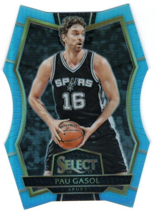 2016-17 Panini Select Pau Gasol #167 Premier Blue Prizm Die Cut #\'d 026/199 2016-17 Panini Select Pau Gasol #167 Premier Blue Prizm Die Cut #\'d 026/199