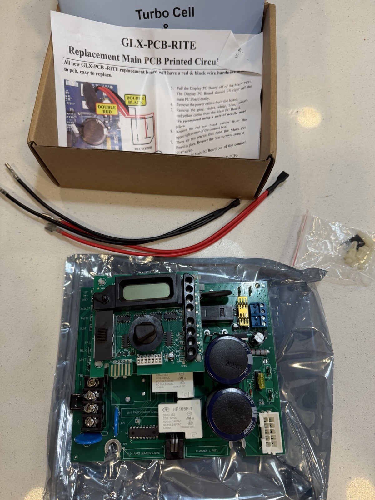 -PCB-RITE Control Board & GLX-PCB-DSP Display Board Set Fits Hayward AquaRite