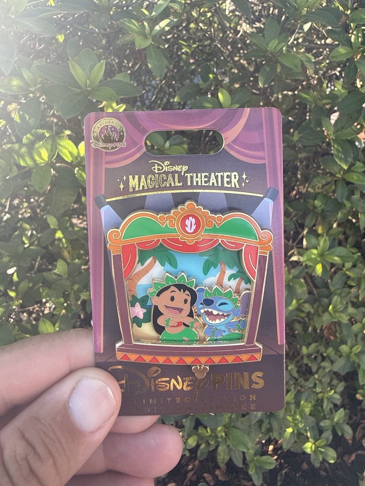 Disney Parks 2026 Magical Theater Lilo And Stitch Slider LE Pin New