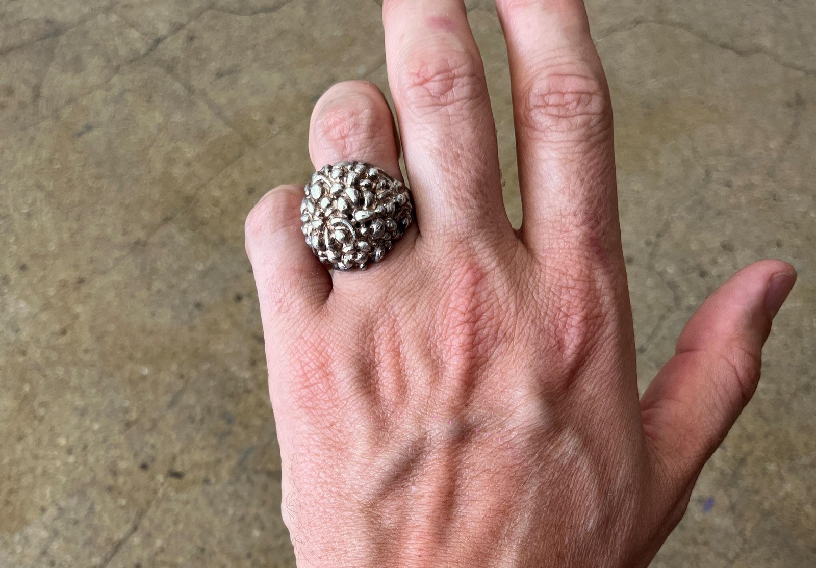 Vintage Modernist Silver 925 Ring - Size 7 US Vintage Modernist Silver 925 Ring - Size 7 US