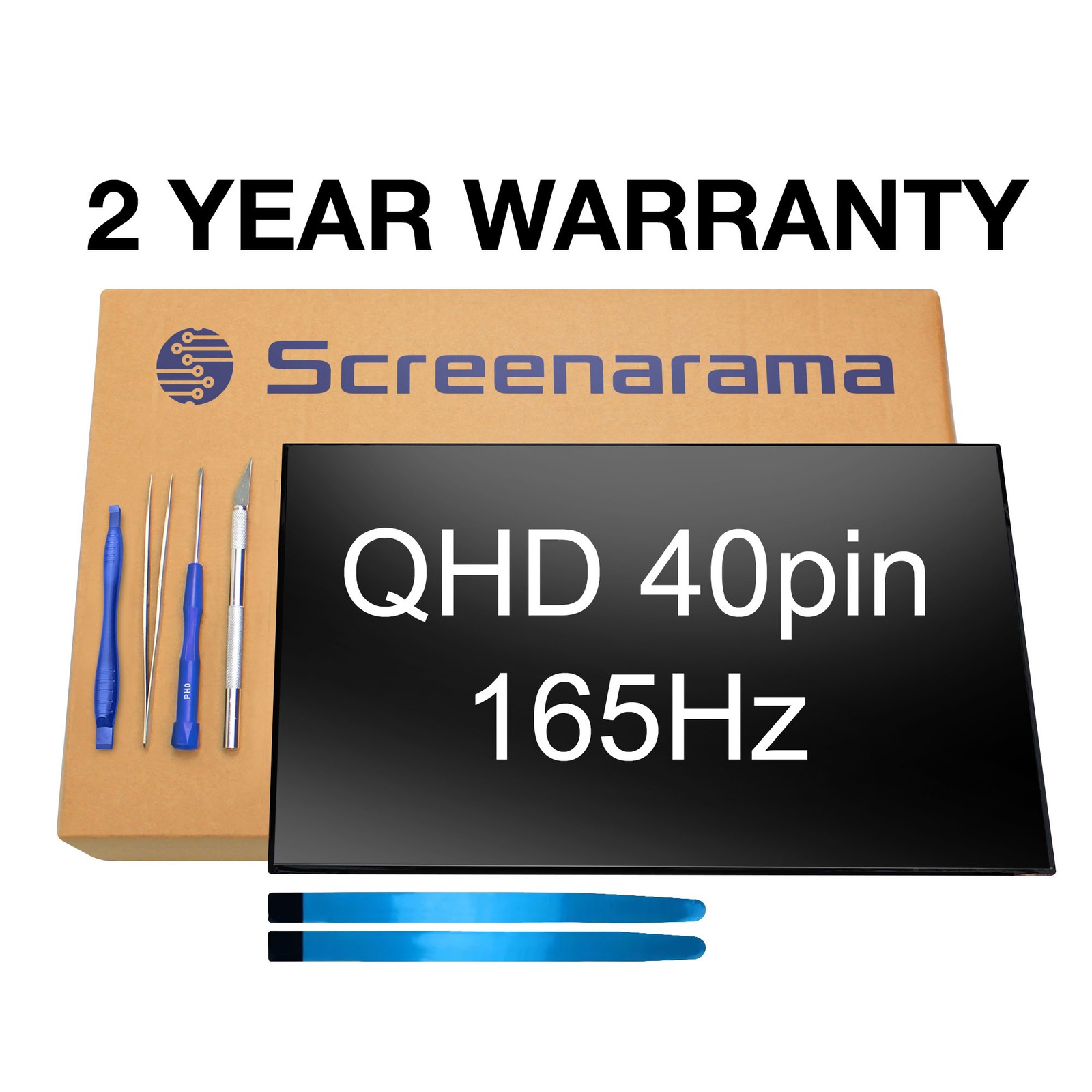 AUO B160QAN02.Q QHD 40pin 165Hz Matte LCD LED Screen + Tools SCREENARAMA * FAST