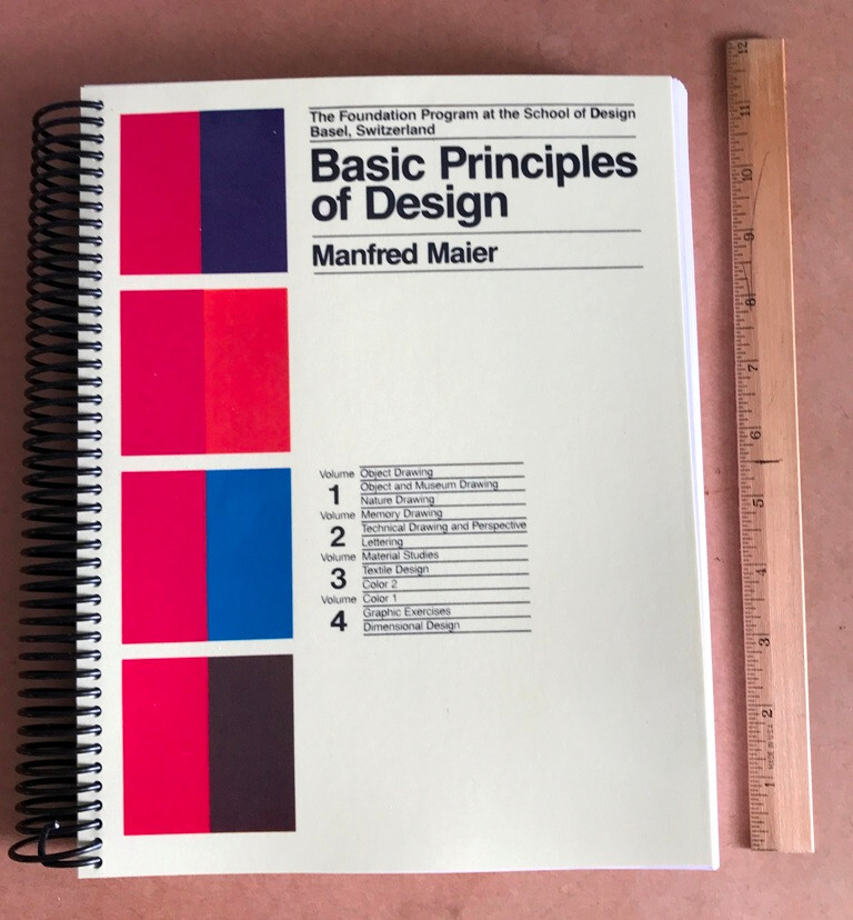 Manfred Maier (1981) Basic Principles of Design * Foundation Program vls 1 2 3 4
