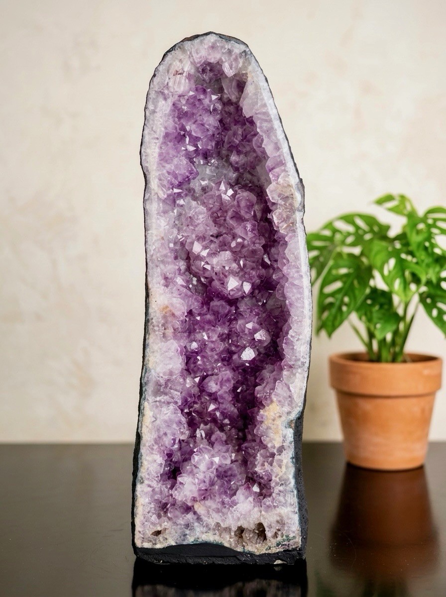XLarge Amethyst Cathedral Amethyst Geode, Raw Amethyst Cluster, 22.4 Lb 18
