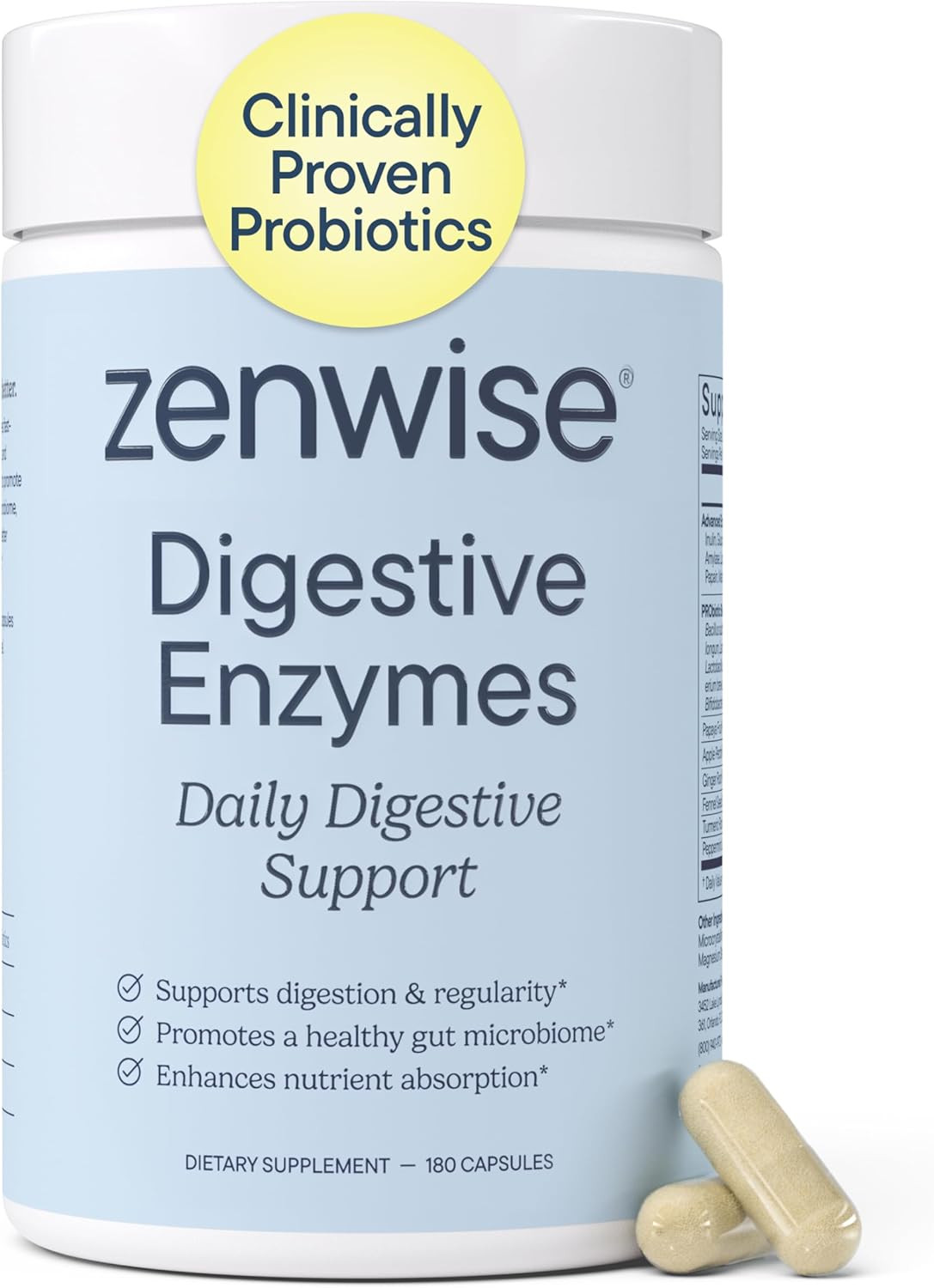 Zenwise Health Digestive Enzymes with Bromelain & Papaya - Multi Enzymes Digesti