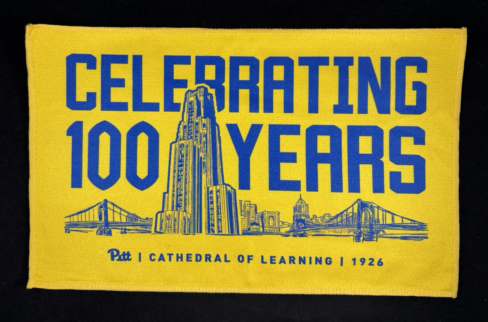 University of Pittsburgh Pitt Panthers Cathedral of Learning 100th Rally Towel University of Pittsburgh Pitt Panthers Cathedral of Learning 100th Rally Towel