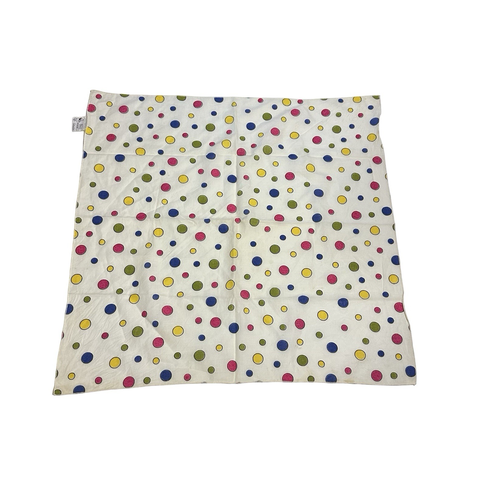 Vtg 1964 Sears Pooh Ltd Winnie the Pooh Polka Dot Wrap Scarf Bandana Disney 21”