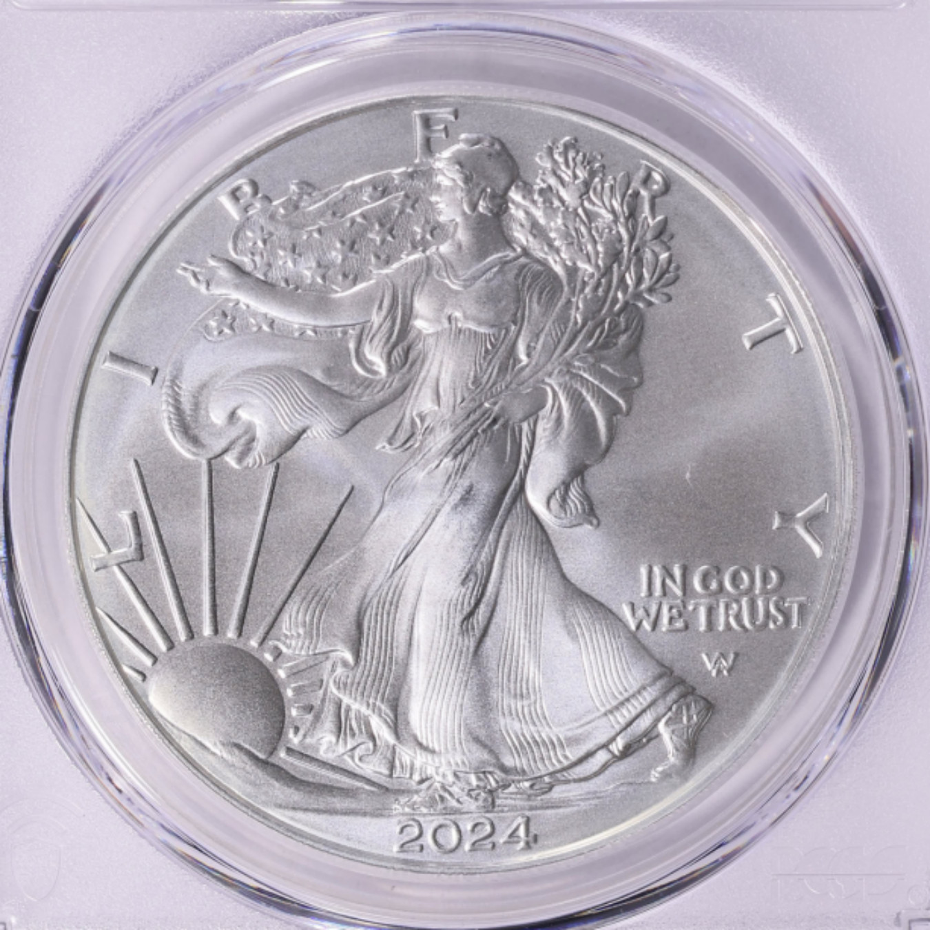 2024 $1 American Silver Eagle 1 oz Sliver Round 2024 $1 American Silver Eagle 1 oz Sliver Round