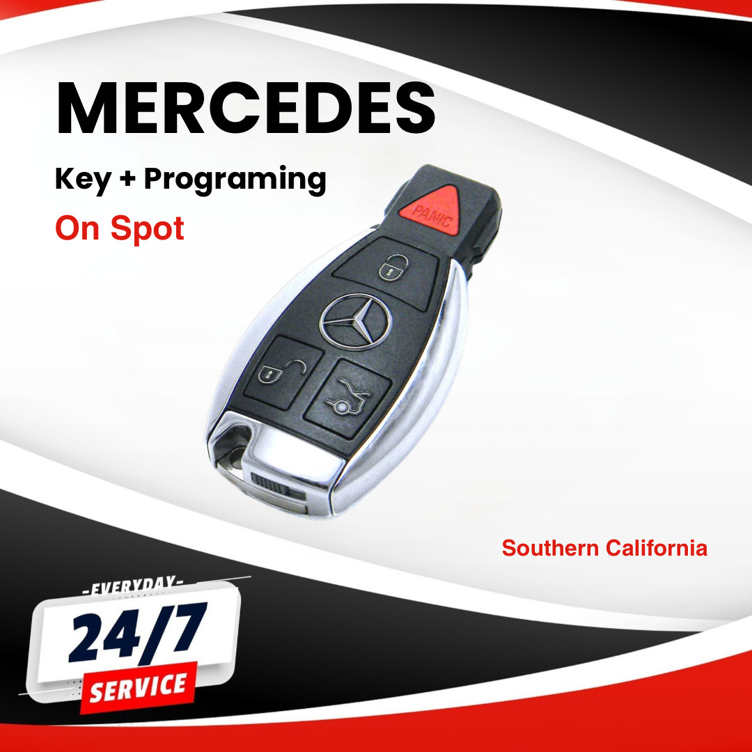 Mercedes Key + Programming Service All Keys Lost, or Add a key, ON SPOT.  SOCAL