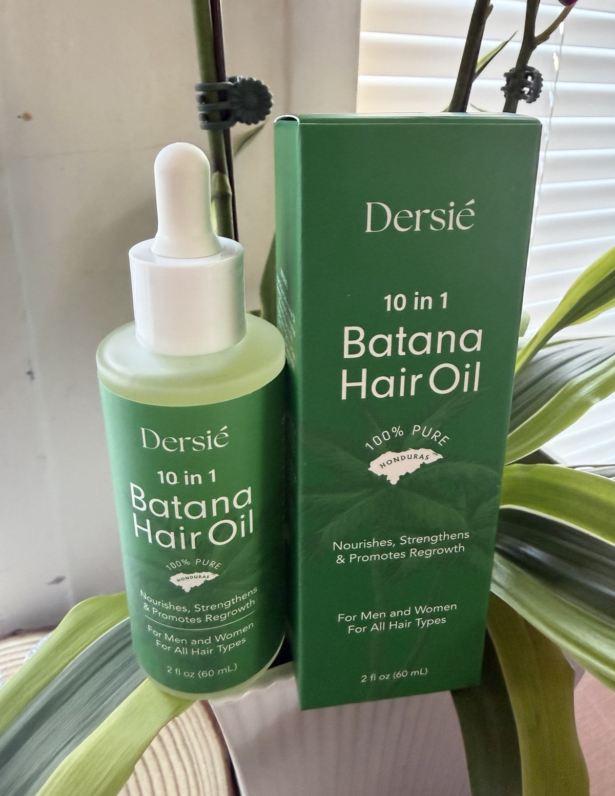Dersie 10 in 1 Batana Hair Oil Argan Jojoba Rosemary Castor 2 fl oz EXP 12/2027 Dersie 10 in 1 Batana Hair Oil Argan Jojoba Rosemary Castor 2 fl oz EXP 12/2027