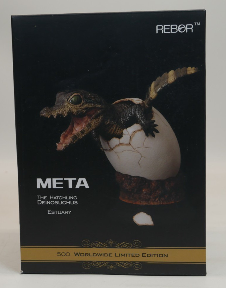REBOR The Hatchling Deinosuchus Dinosaur Statue Display META ESTUARY Red Version REBOR The Hatchling Deinosuchus Dinosaur Statue Display META ESTUARY Red Version