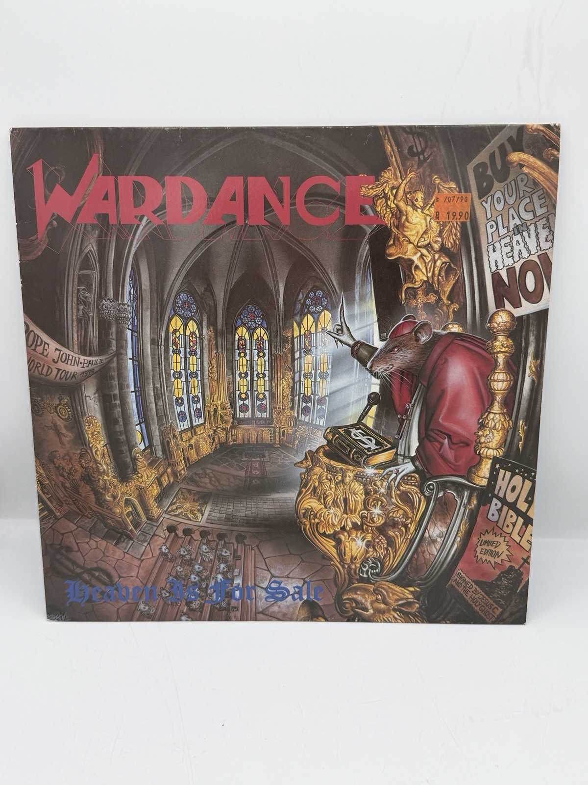 Wardance - Heaven Is For Sale - Vinyl LP Awesome Old School Record Cover Art Wardance - Heaven Is For Sale - Vinyl LP Awesome Old School Record Cover Art