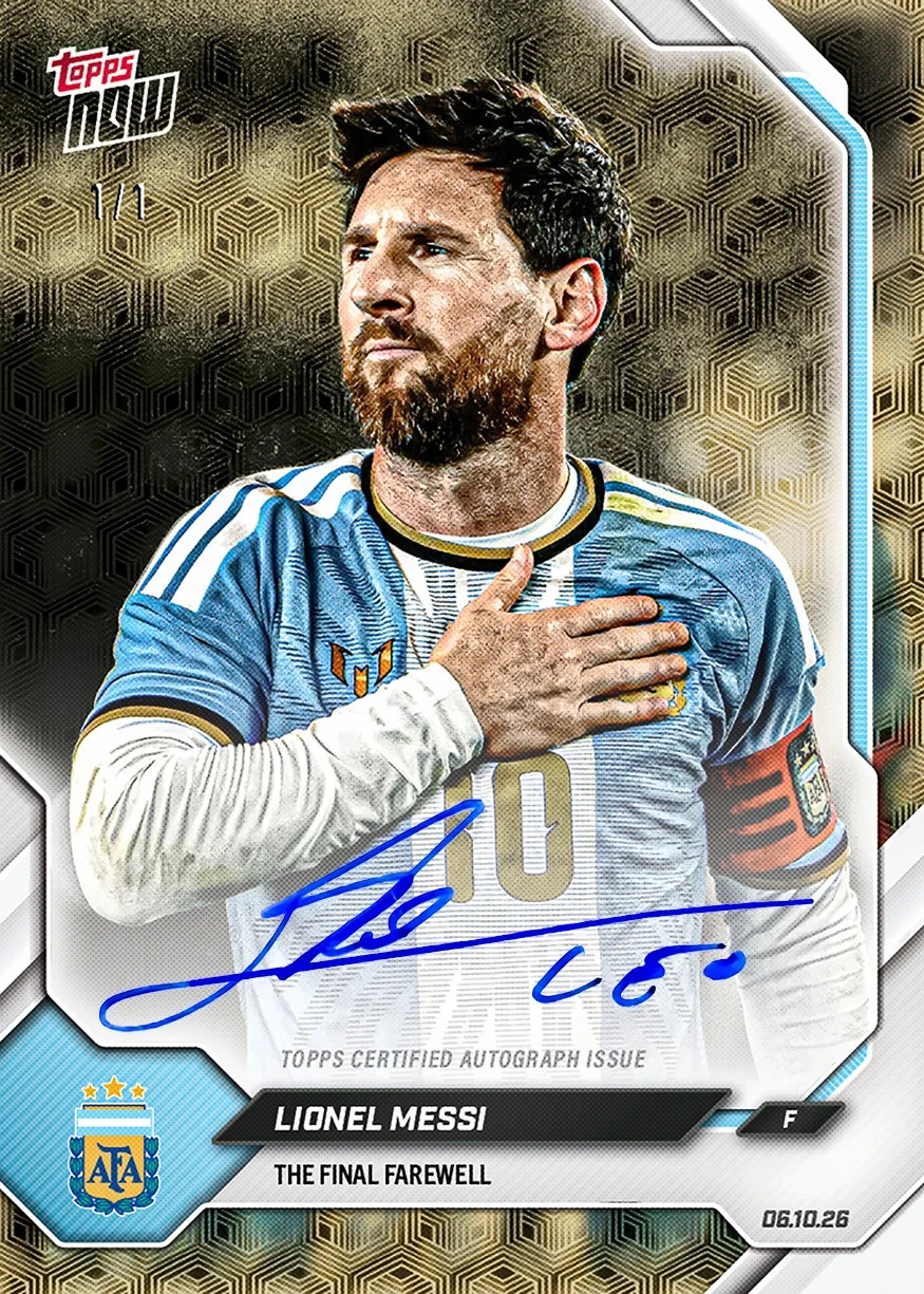2026 Topps Now LIONEL MESSI GOLD VINYL AUTO 1/1 Chance Presale Sealed Pack 2026 Topps Now LIONEL MESSI GOLD VINYL AUTO 1/1 Chance Presale Sealed Pack