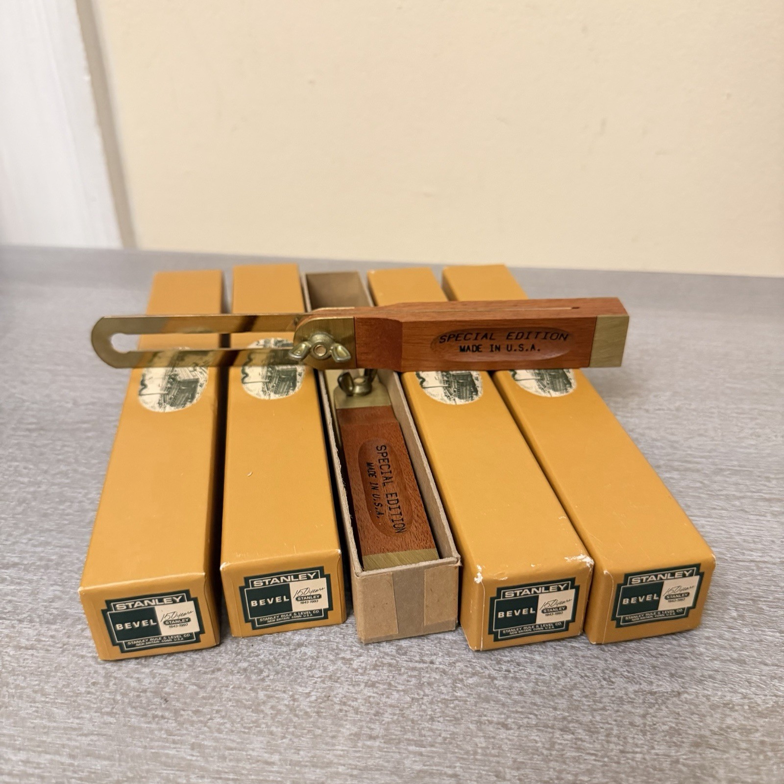 Vintage Stanley Tools 150th 1993 Anniversary Bevel In Box Limited Edition RARE⭐️ Vintage Stanley Tools 150th 1993 Anniversary Bevel In Box Limited Edition RARE⭐️