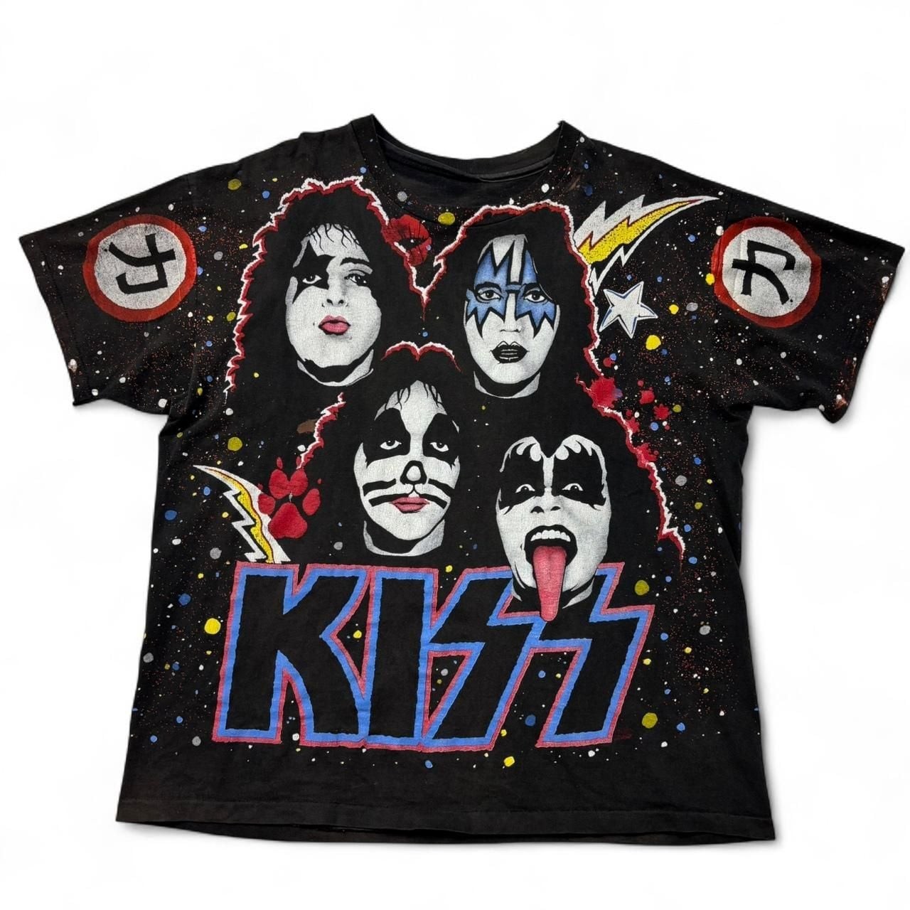 Vintage 1992 Hanes KISS All Over Print Band T-Shirt XL Vintage 1992 Hanes KISS All Over Print Band T-Shirt XL